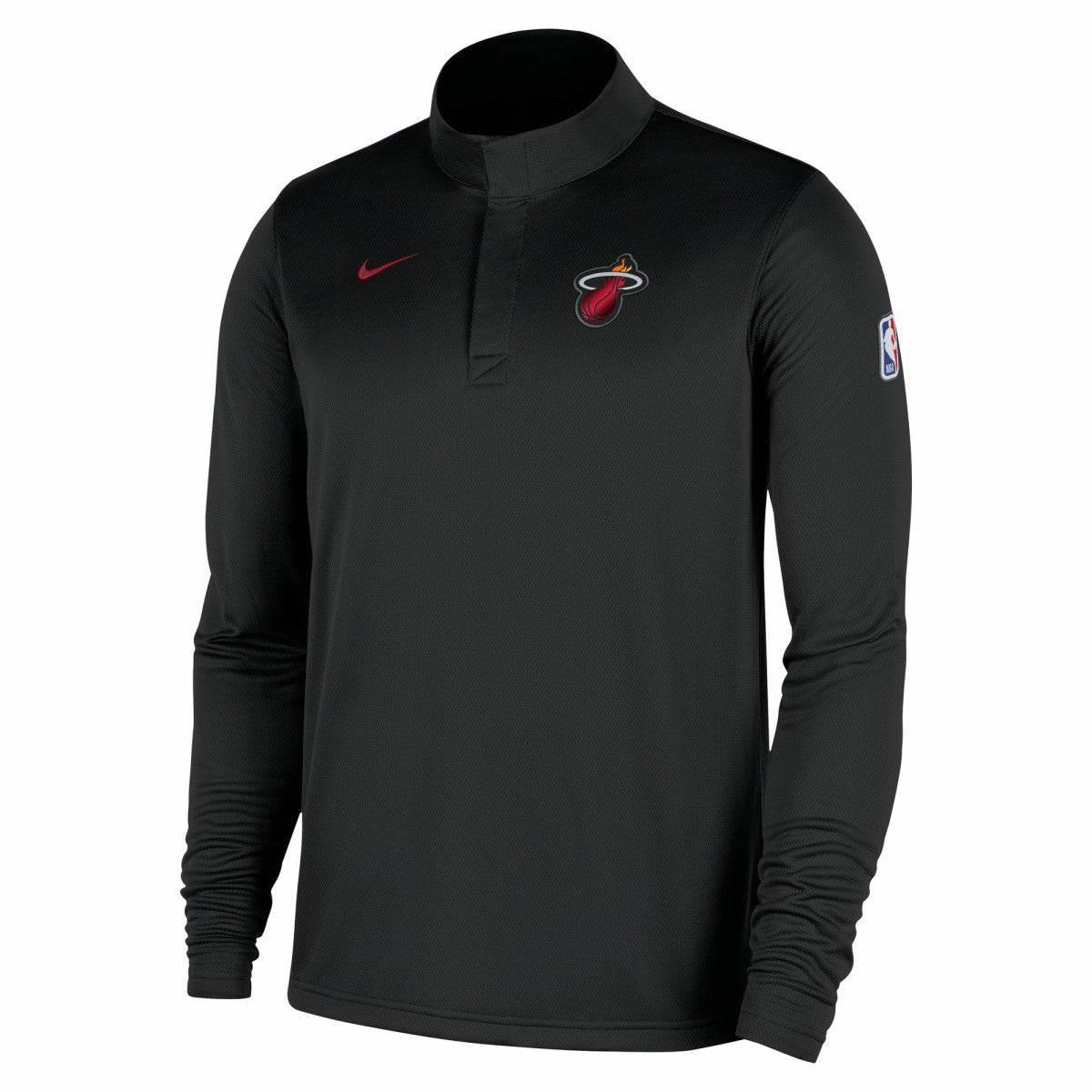 Miami Heat 2025/26 Authentic Coaches Quarter-Zip Dri-Fit Top Black | Nike US