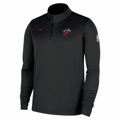 Miami Heat 2025/26 Authentic Coaches Quarter-Zip Dri-Fit Top Black | Nike US