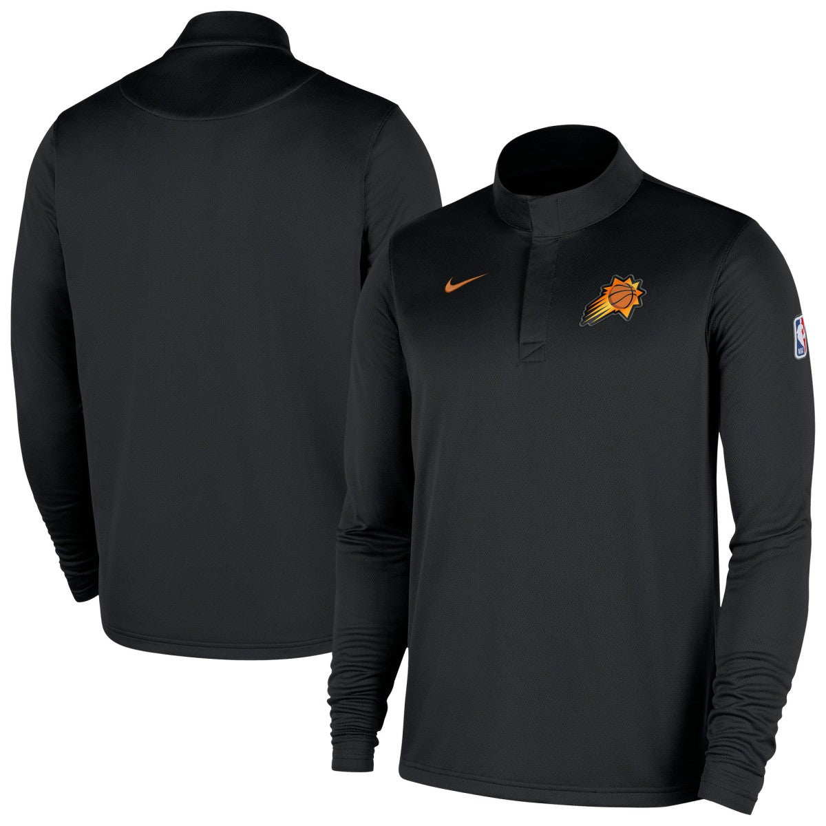 Phoenix Suns 2025/26 Authentic Coaches Quarter-Zip Dri-Fit Top Black | Nike online