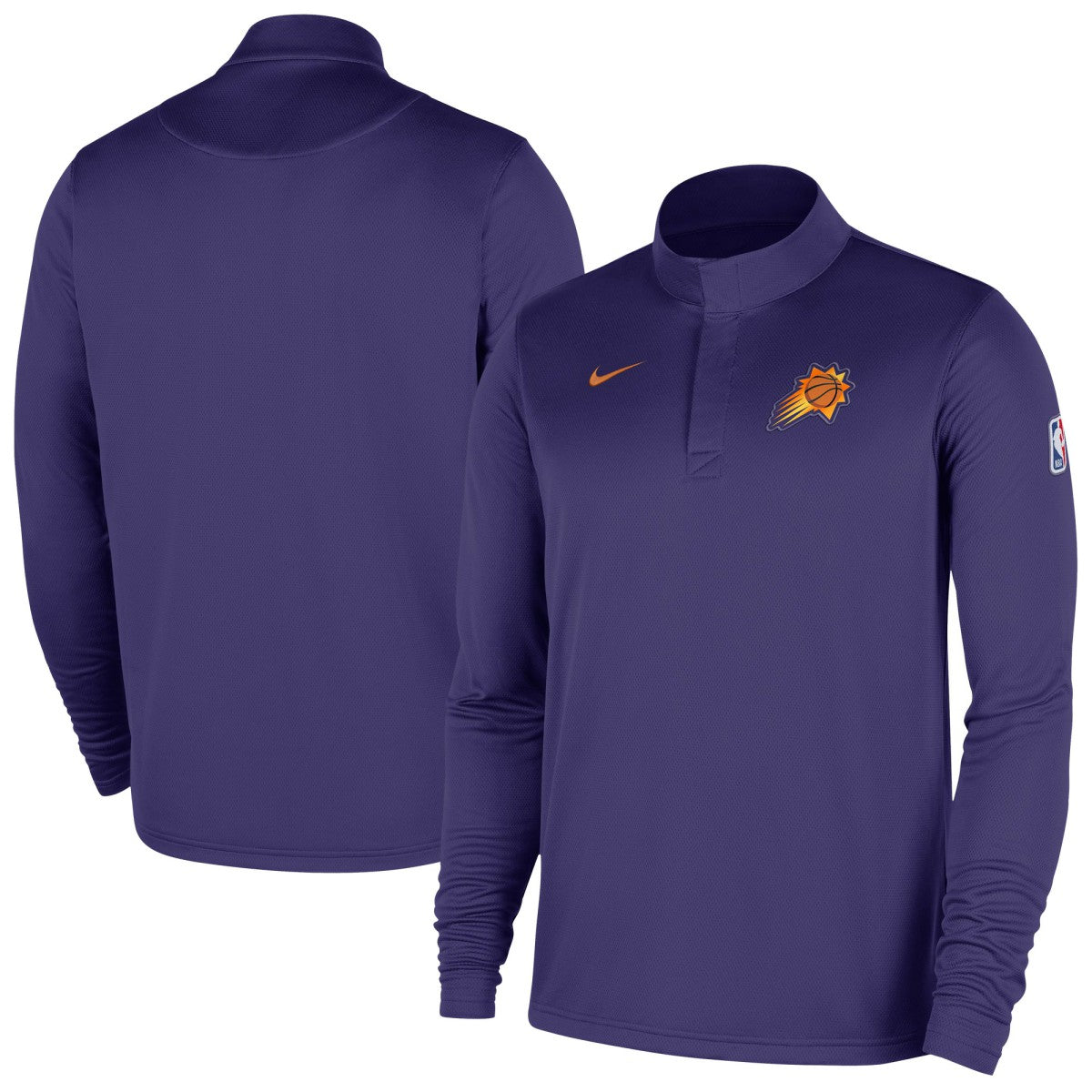 Phoenix Suns 2025/26 Authentic Coaches Quarter-Zip Dri-Fit Top Purple | Nike Lifestyle