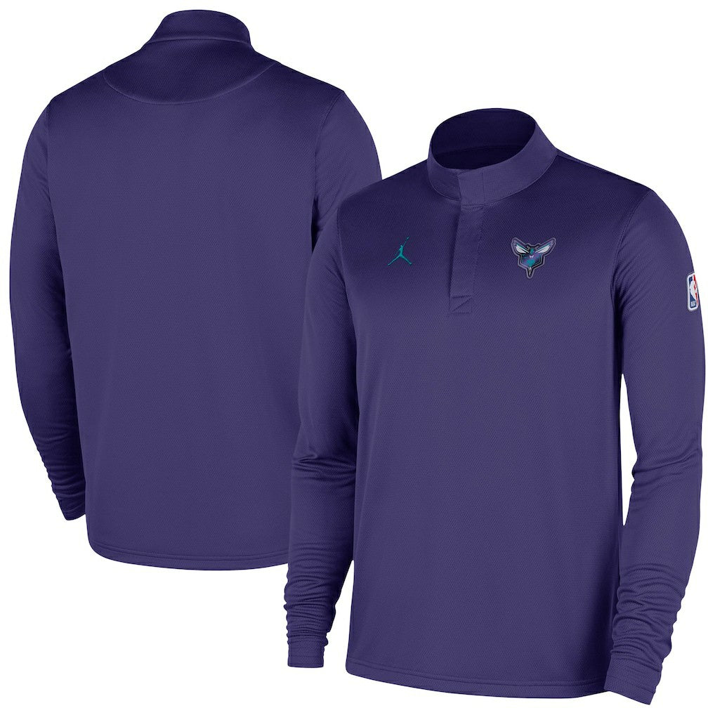 Charlotte Hornets 2025/26 Authentic Coaches Quarter-Zip Dri-Fit Top Purple | Nike online