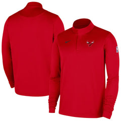 Chicago Bulls 2025/26 Authentic Coaches Quarter-Zip Dri-Fit Top Red | Nike outlet