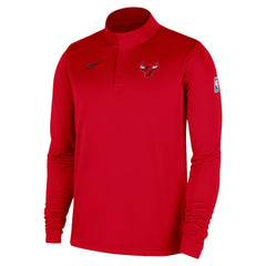 Chicago Bulls 2025/26 Authentic Coaches Quarter-Zip Dri-Fit Top Red | Nike outlet