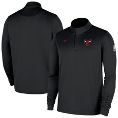 Chicago Bulls 2025/26 Authentic Coaches Quarter-Zip Dri-Fit Top Black | Nike online