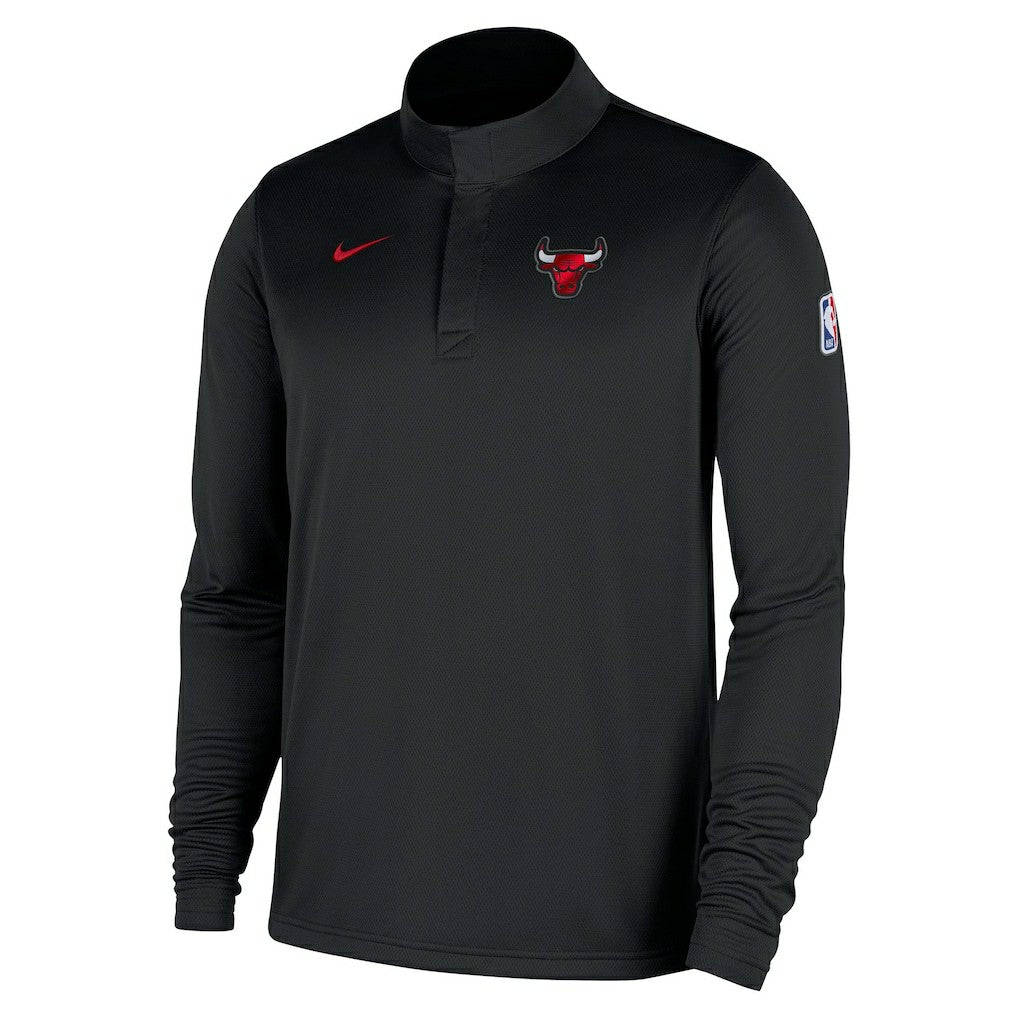 Chicago Bulls 2025/26 Authentic Coaches Quarter-Zip Dri-Fit Top Black | Nike online