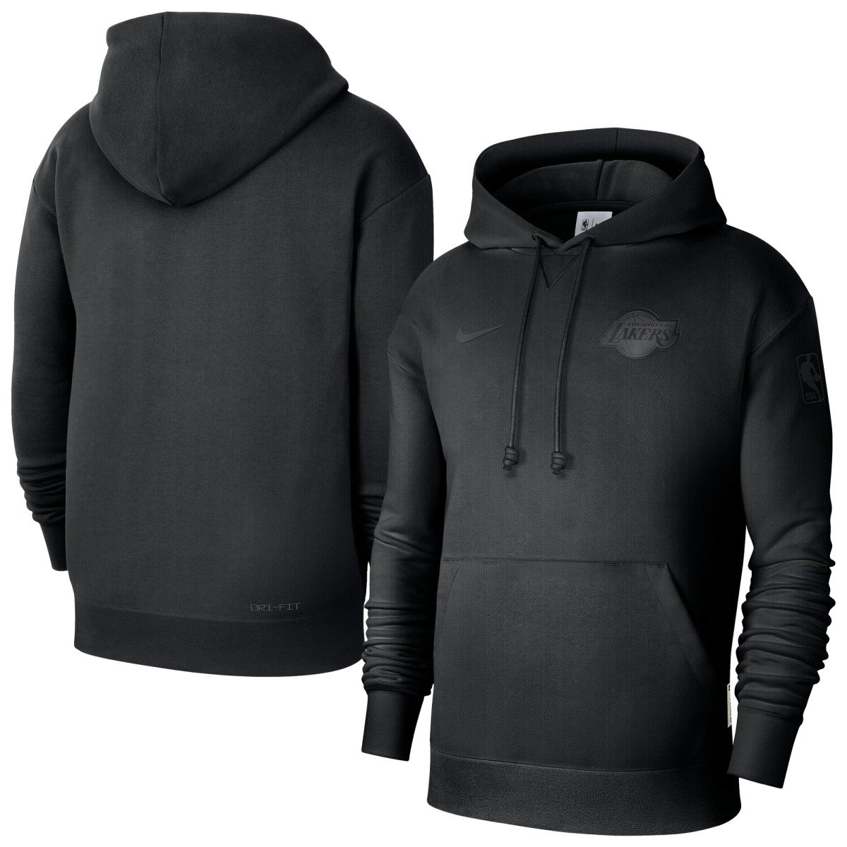 Los Angeles Lakers Men's Authentic Travel Standard Issue Dri-Fit Hoodie Black | Nike