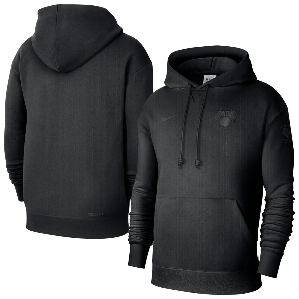 New York Knicks Men's Authentic Travel Standard Issue Dri-Fit Hoodie Black | Nike Lifestyle