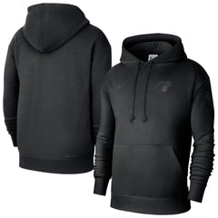 New York Knicks Men's Authentic Travel Standard Issue Dri-Fit Hoodie Black | Nike Lifestyle
