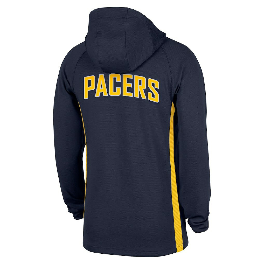 Indiana Pacers Authentic On Court Zone Quarter-Zip Dri-FIT Hoodie Jacket Navy | Nike