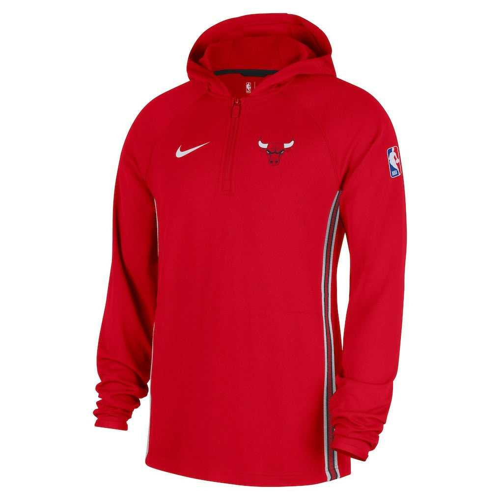 Chicago Bulls Authentic On Court Zone Quarter-Zip Dri-FIT Hoodie Jacket Red | Nike outlet