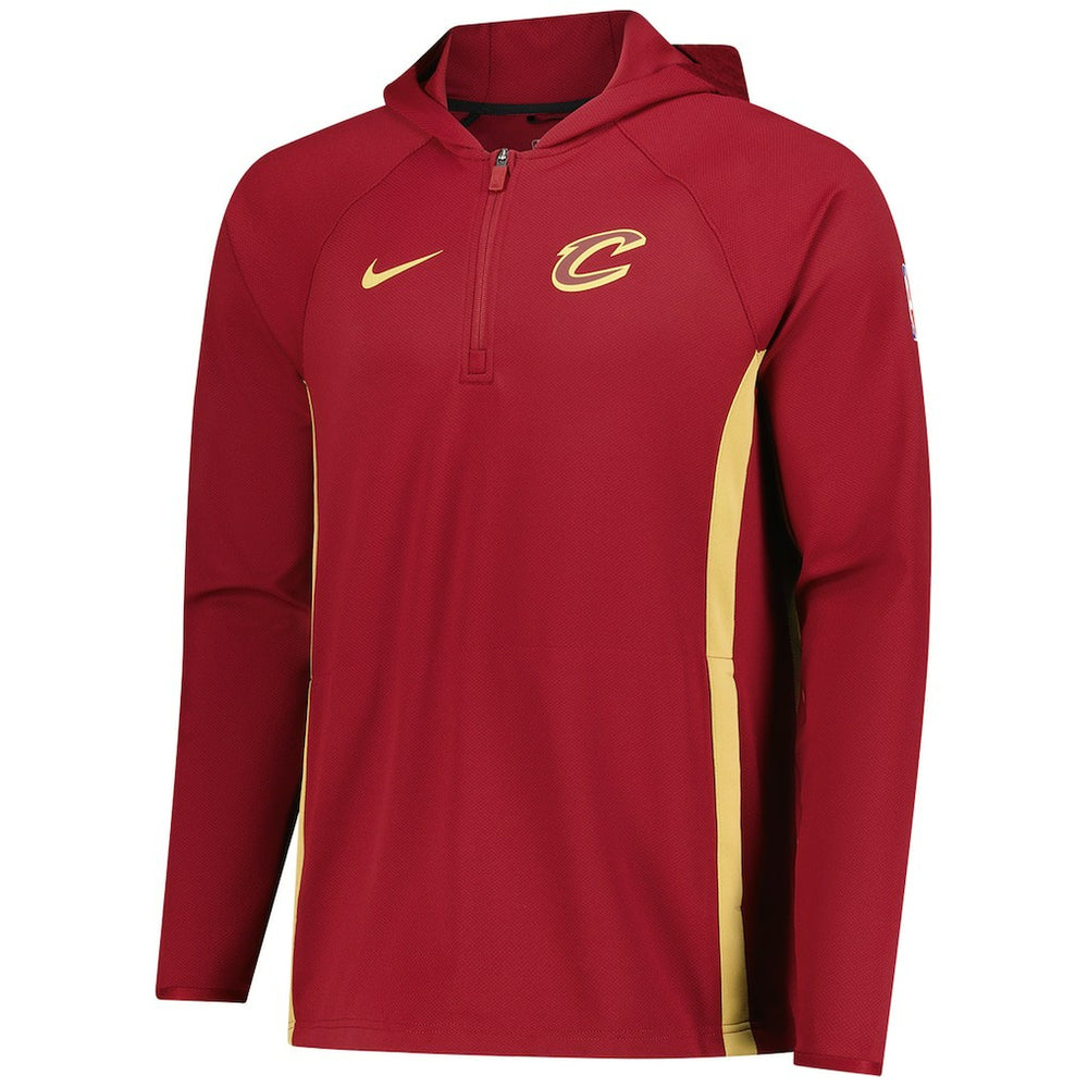 Cleveland Cavaliers Authentic On Court Zone Quarter-Zip Dri-FIT Hoodie Jacket for sale Wine | Nike discount