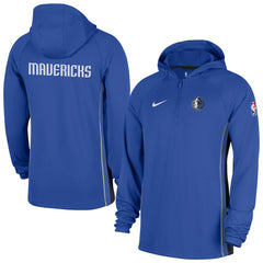 Dallas Mavericks Authentic On Court Zone Quarter-Zip Dri-FIT Hoodie Jacket for sale Royal | Nike discount