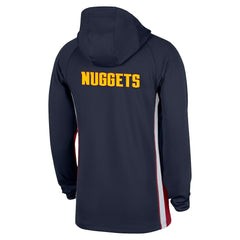 Denver Nuggets Authentic On Court Zone Quarter-Zip Dri-FIT Hoodie Jacket Navy | Nike Near Me