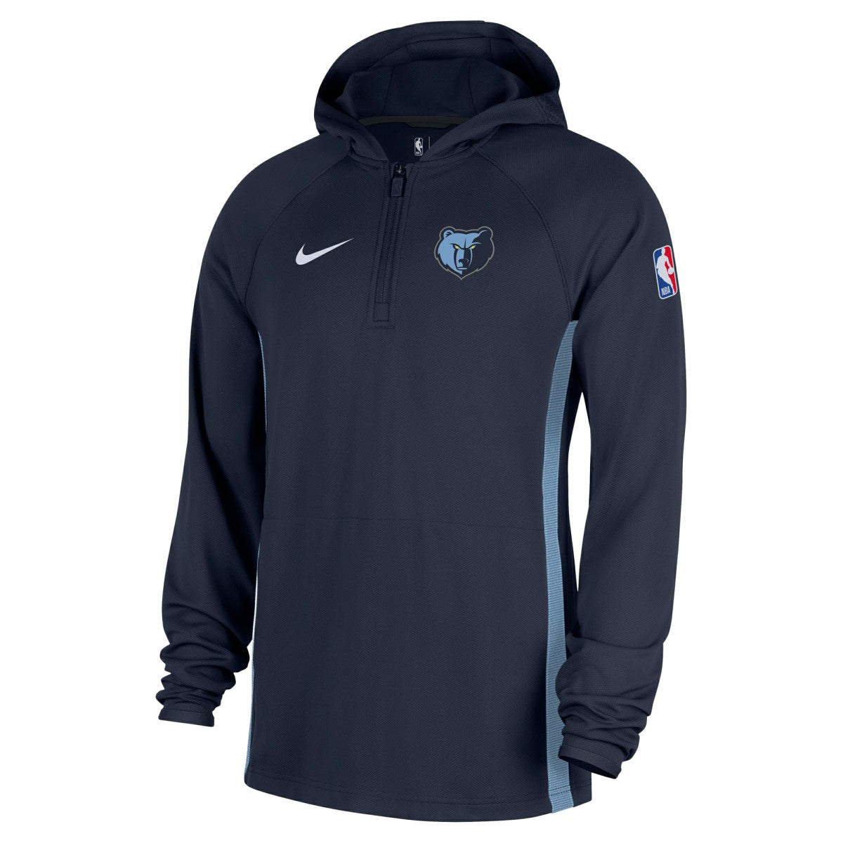 Memphis Grizzlies Authentic On Court Zone Quarter-Zip Dri-FIT Hoodie Jacket Navy | Nike