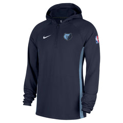 Memphis Grizzlies Authentic On Court Zone Quarter-Zip Dri-FIT Hoodie Jacket Navy | Nike