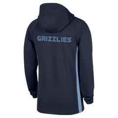 Memphis Grizzlies Authentic On Court Zone Quarter-Zip Dri-FIT Hoodie Jacket Navy | Nike