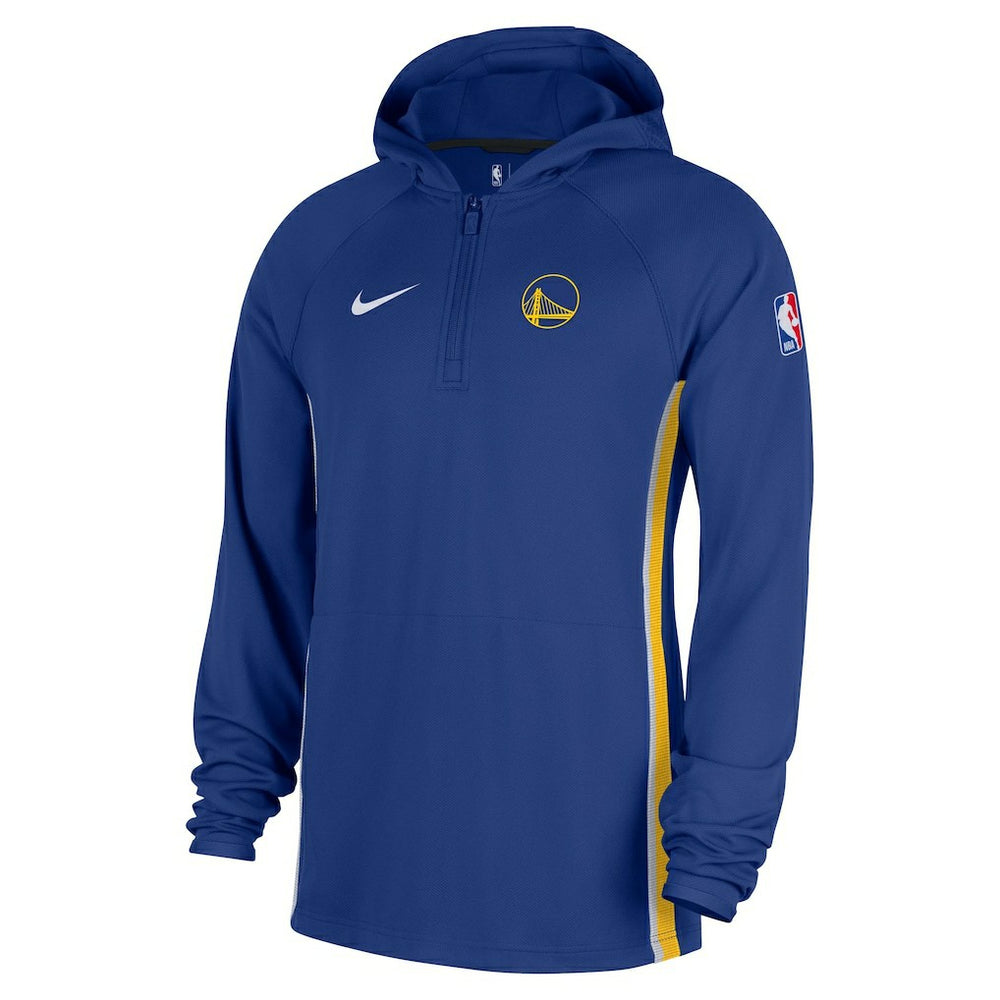 Golden State Warriors Authentic On Court Zone Quarter-Zip Dri-FIT Hoodie Jacket for sale Blue | Nike discount