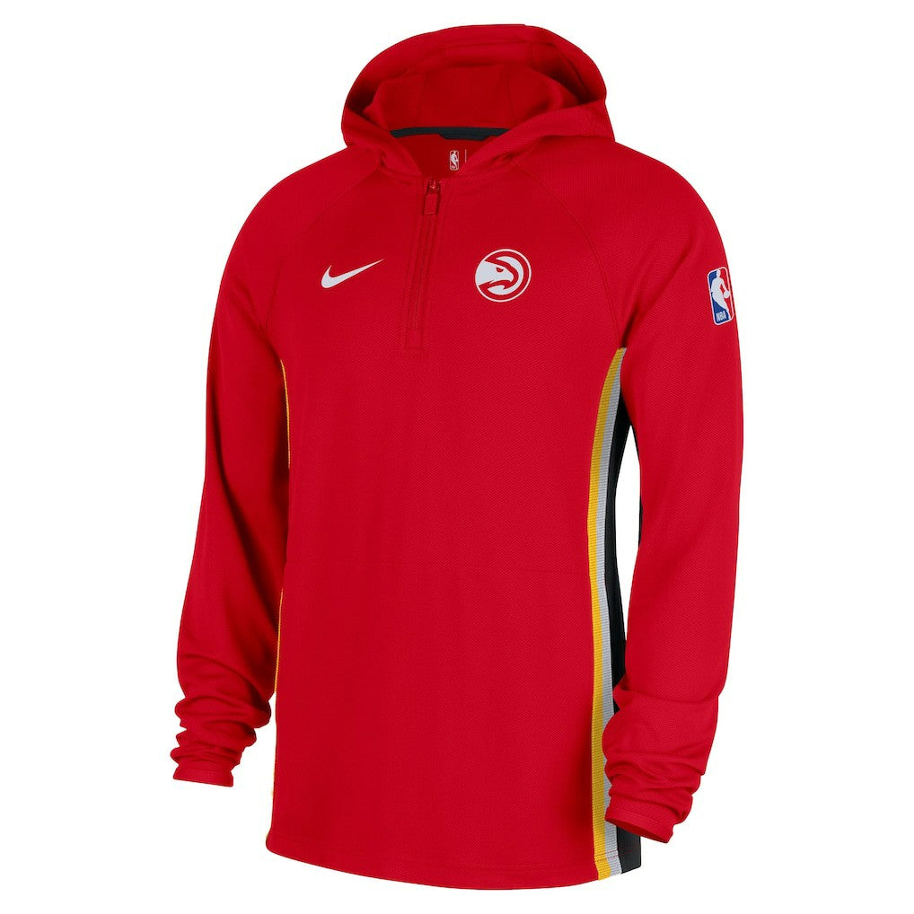 Atlanta Hawks Authentic On Court Zone Quarter-Zip Dri-FIT Hoodie Jacket Red | Nike outlet
