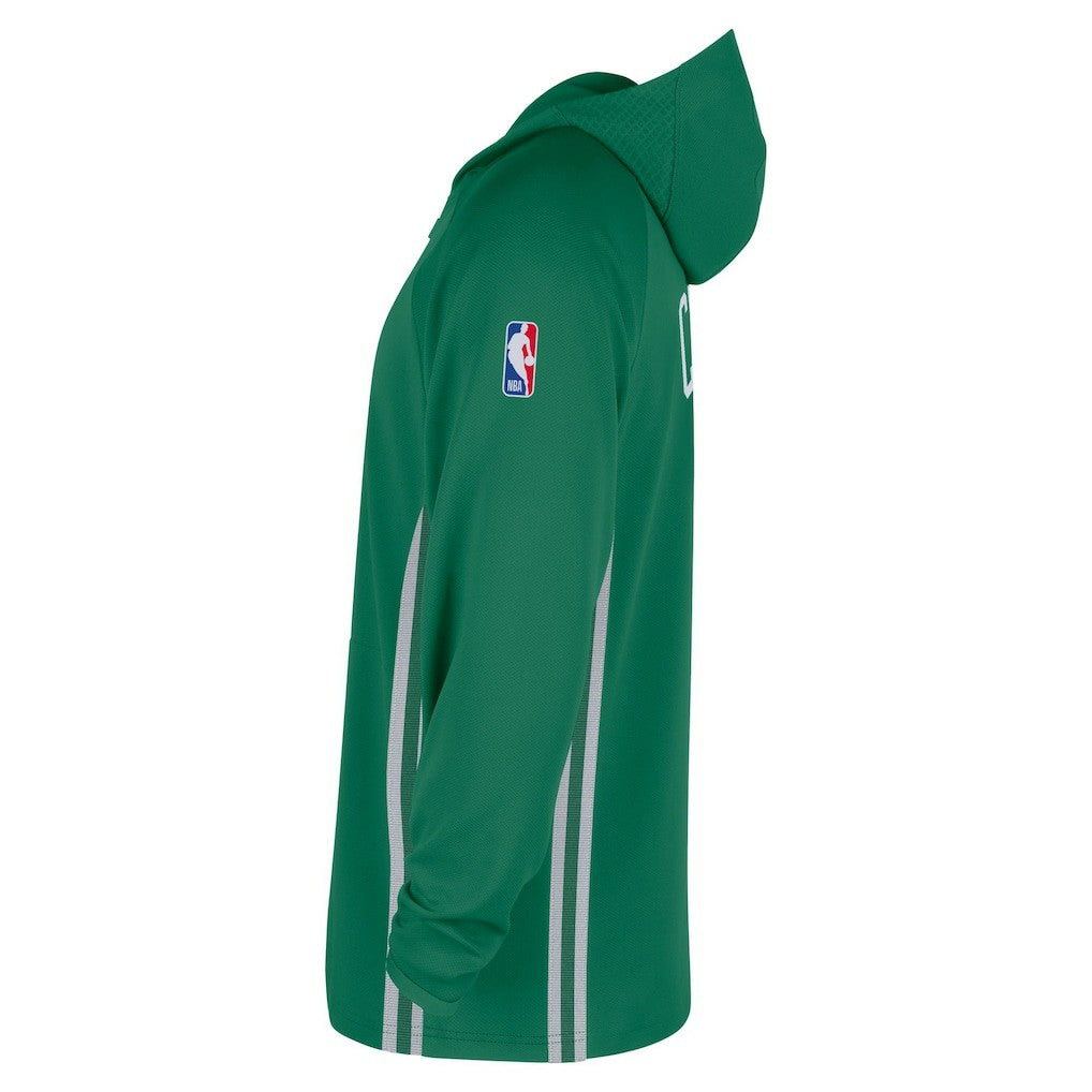 Boston Celtics Authentic On Court Zone Quarter-Zip Dri-FIT Hoodie Jacket Kelly Green | Nike Lifestyle