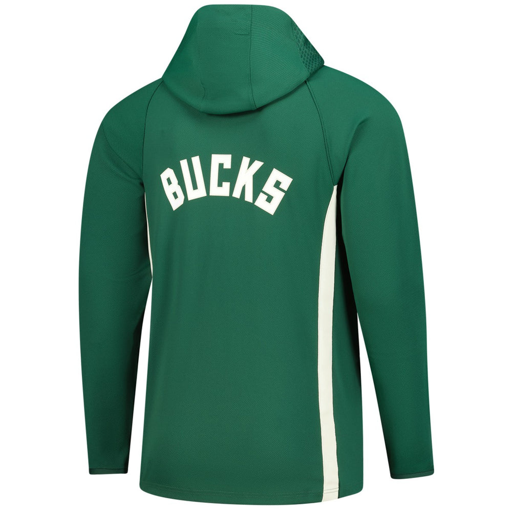 Milwaukee Bucks Authentic On Court Zone Quarter-Zip Dri-FIT Hoodie Jacket Hunter Green | Nike US