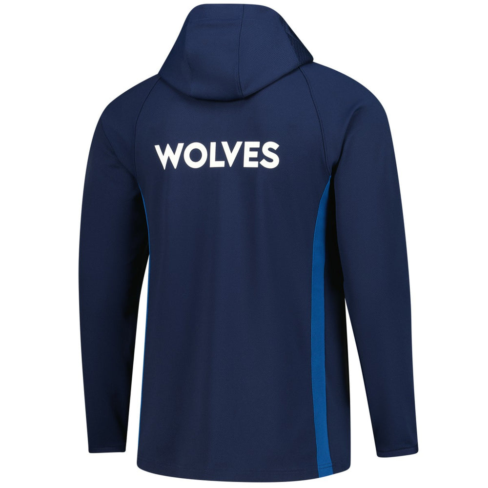 Minnesota Timberwolves Authentic On Court Zone Quarter-Zip Dri-FIT Hoodie Jacket Navy | Nike outlet