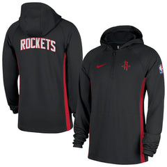 Houston Rockets Authentic On Court Zone Quarter-Zip Dri-FIT Hoodie Jacket for sale Black | Nike for sale