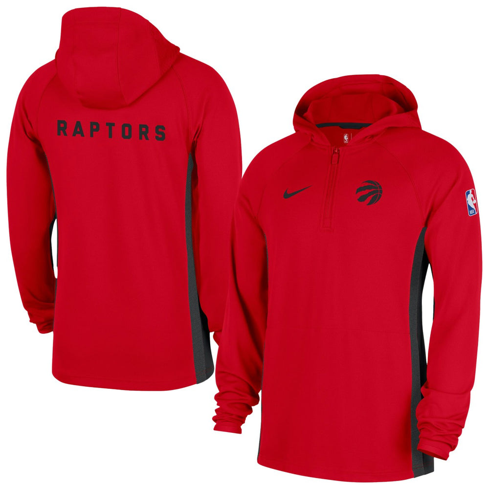 Toronto Raptors Authentic On Court Zone Quarter-Zip Dri-FIT Hoodie Jacket Red | Nike outlet