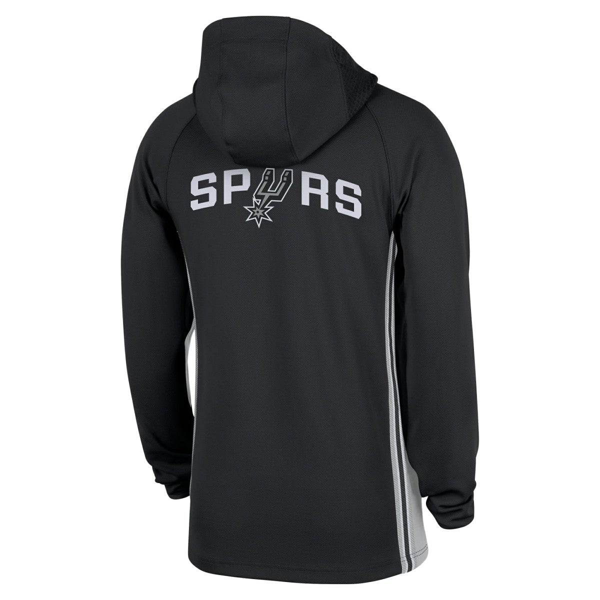 San Antonio Spurs Authentic On Court Zone Quarter-Zip Dri-FIT Hoodie Jacket Black | Nike Lifestyle