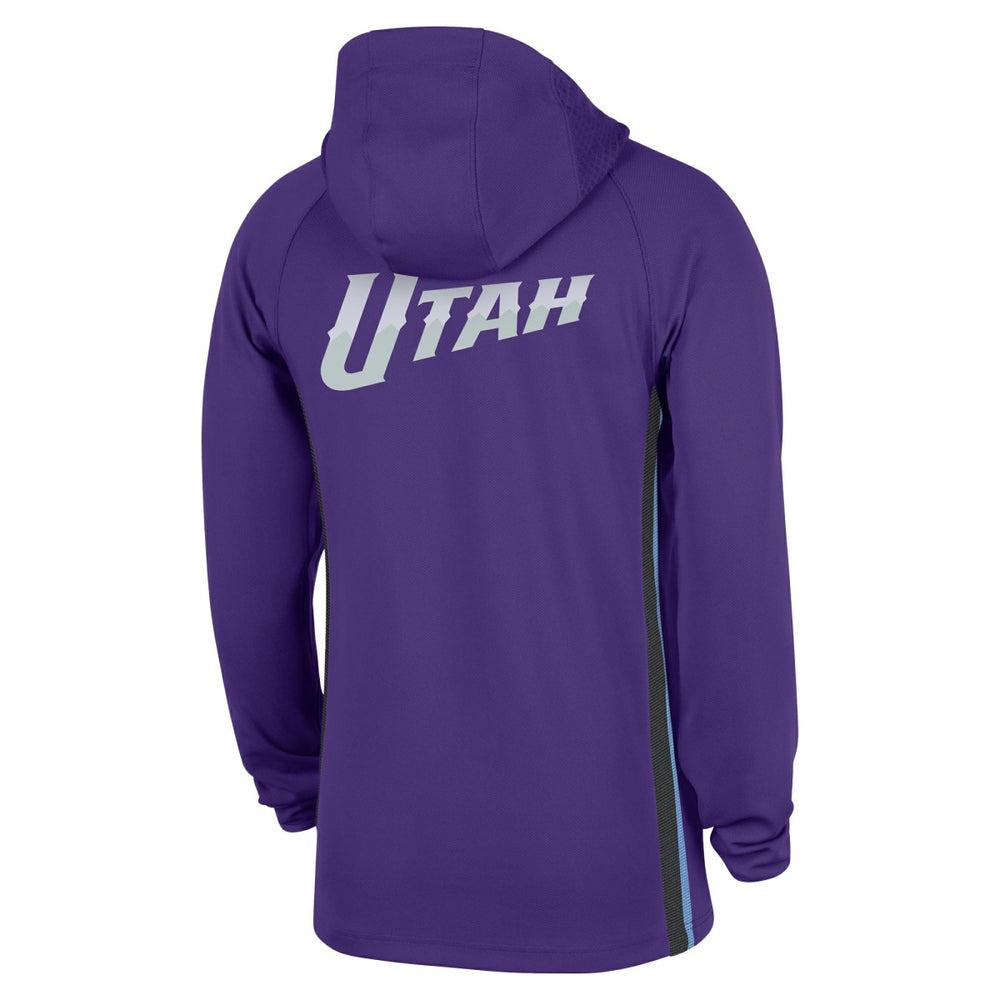 Utah Jazz Authentic On Court Zone Quarter-Zip Dri-FIT Hoodie Jacket Purple | Nike for sale