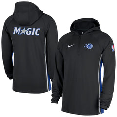 Orlando Magic Authentic On Court Zone Quarter-Zip Dri-FIT Hoodie Jacket Black | Nike Near Me