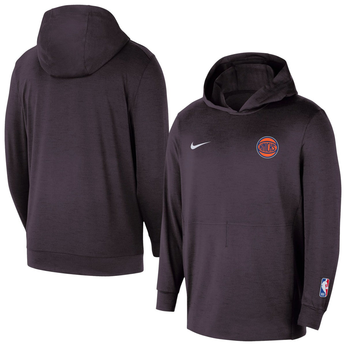 New York Knicks Authentic Practice Yoga Restore Dri-Fit Pullover Hoodie Black | Nike outlet