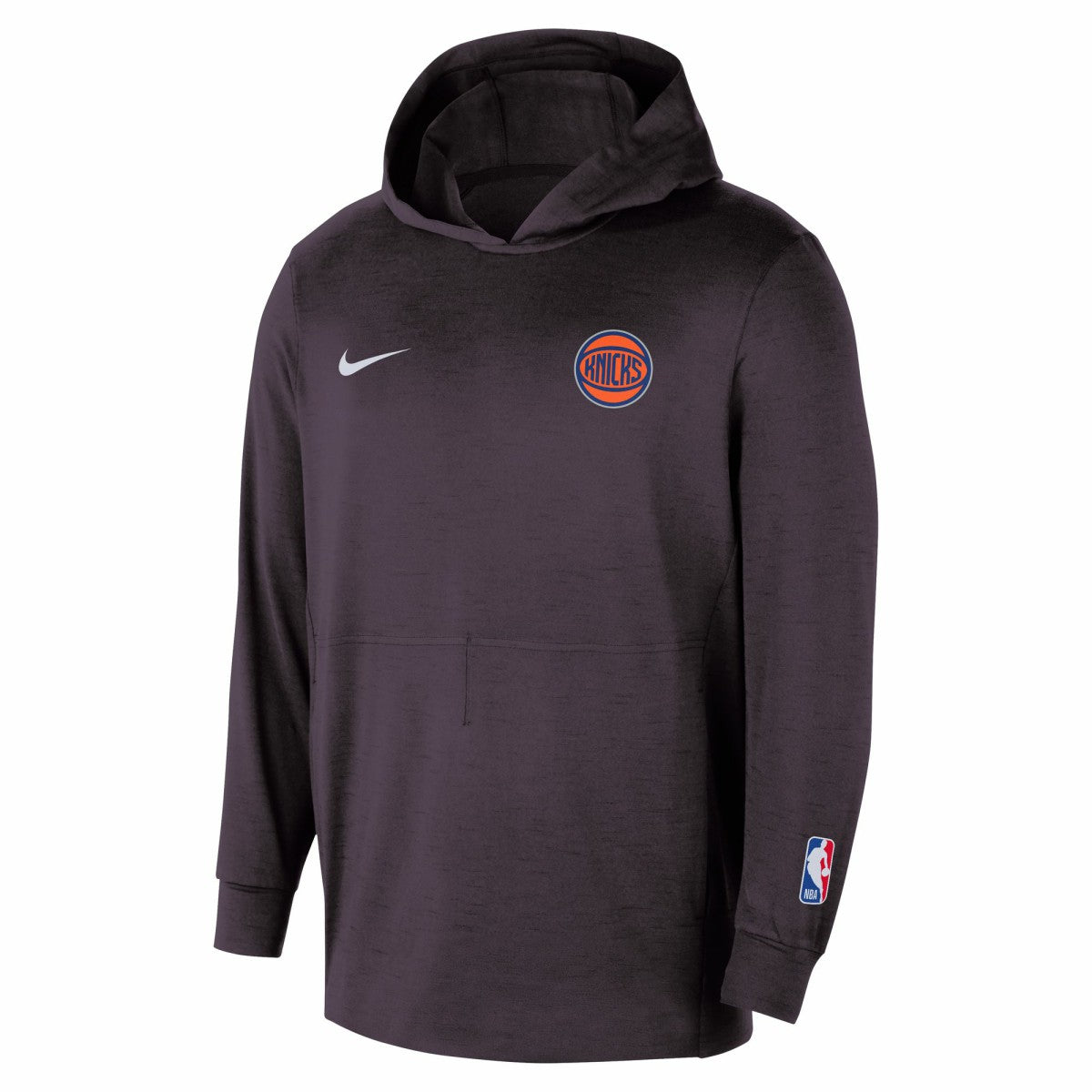 New York Knicks Authentic Practice Yoga Restore Dri-Fit Pullover Hoodie Black | Nike outlet
