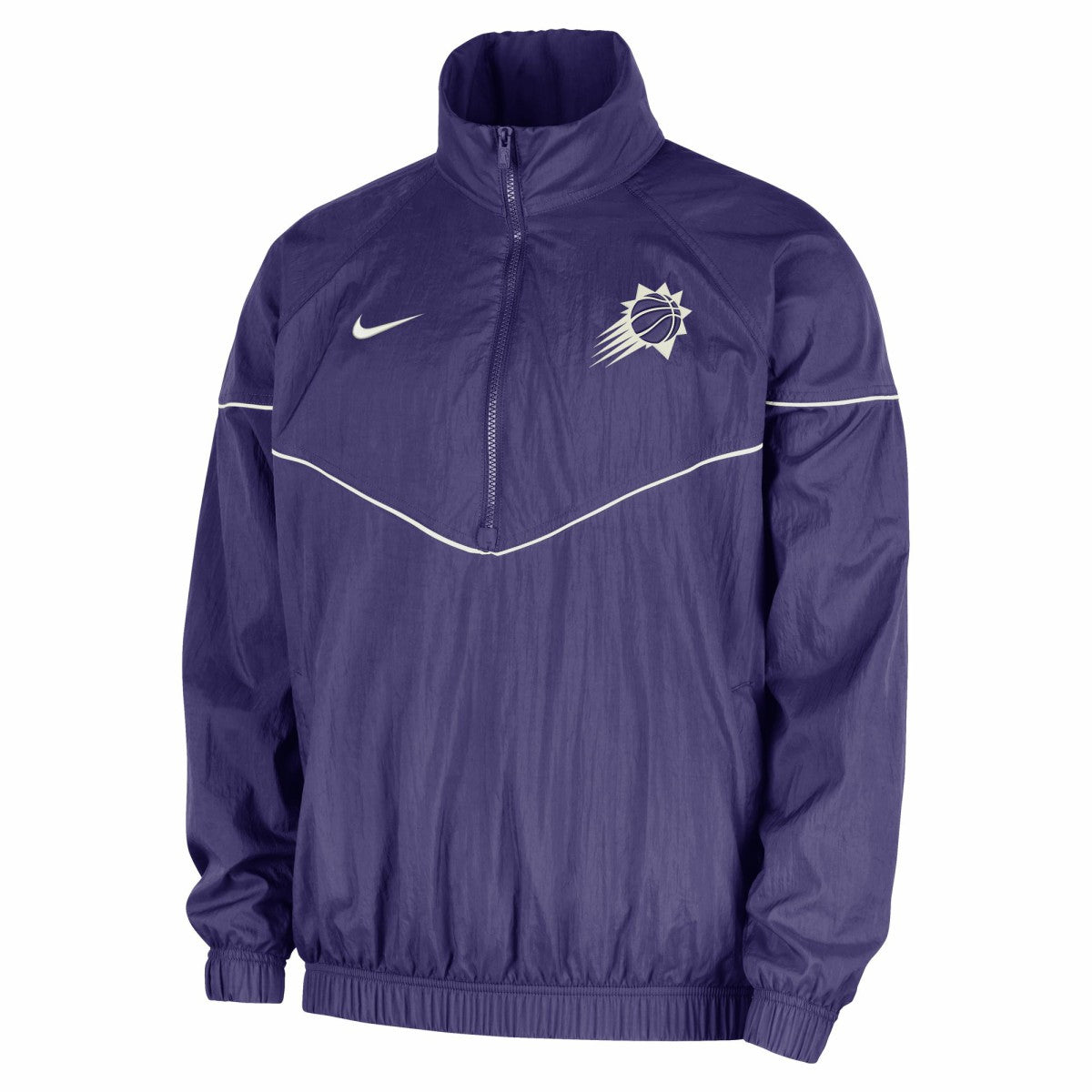 Phoenix Suns Courtside Windrunner Woven Half-Zip Hooded Jacket Purple | Nike online