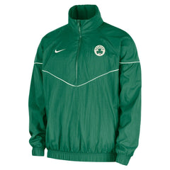 Boston Celtics Courtside Windrunner Woven Half-Zip Hooded Jacket Kelly Green | Nike Near Me