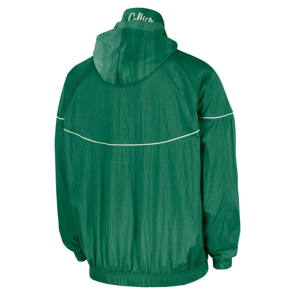 Boston Celtics Courtside Windrunner Woven Half-Zip Hooded Jacket Kelly Green | Nike Near Me