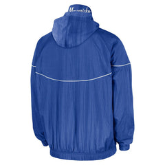 Dallas Mavericks Courtside Windrunner Woven Half-Zip Hooded Jacket for sale Blue | Nike Near Me