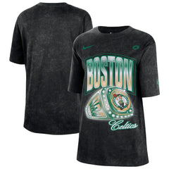 Boston Celtics Women's Courtside Original Content Vintage Washed Boyfriend T-Shirt Black | Nike for sale