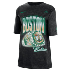 Boston Celtics Women's Courtside Original Content Vintage Washed Boyfriend T-Shirt Black | Nike for sale