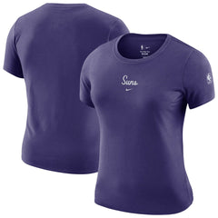 Phoenix Suns Women's Courtside Modest Cropped Tri-Blend T-Shirt Purple | Nike outlet