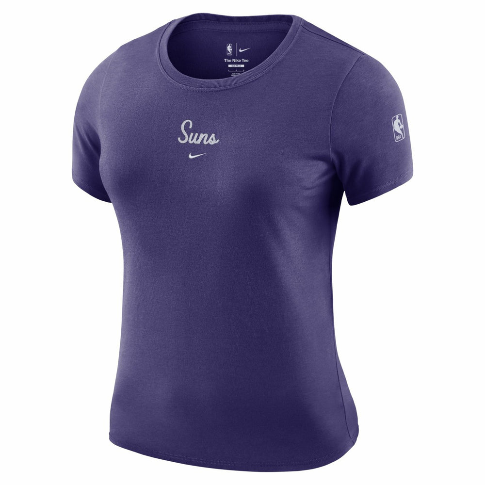 Phoenix Suns Women's Courtside Modest Cropped Tri-Blend T-Shirt Purple | Nike outlet