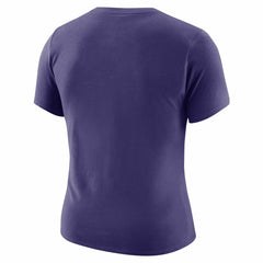Phoenix Suns Women's Courtside Modest Cropped Tri-Blend T-Shirt Purple | Nike outlet