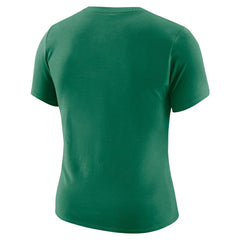 Boston Celtics Women's Courtside Modest Cropped Tri-Blend T-Shirt Kelly Green | Nike Lifestyle