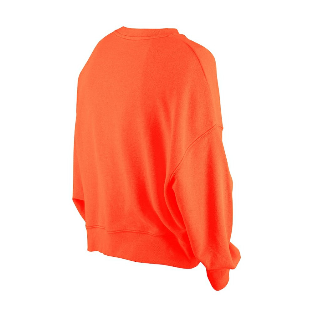 San Francisco Giants New Era Women's Boxy Mineral Wash Dolmen Sleeve Cropped Sweatshirt - Orange - New Era on Sale
