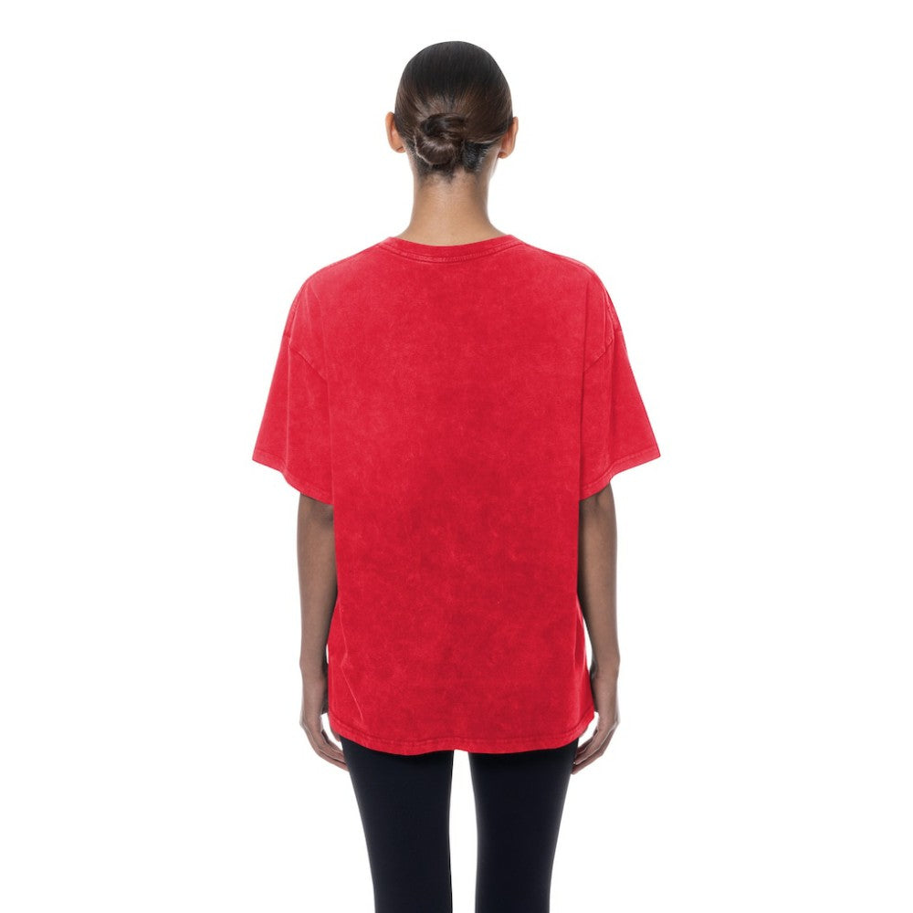 Philadelphia Phillies New Era Women's Mineral Wash Oversized T-Shirt - Red - New Era Sale