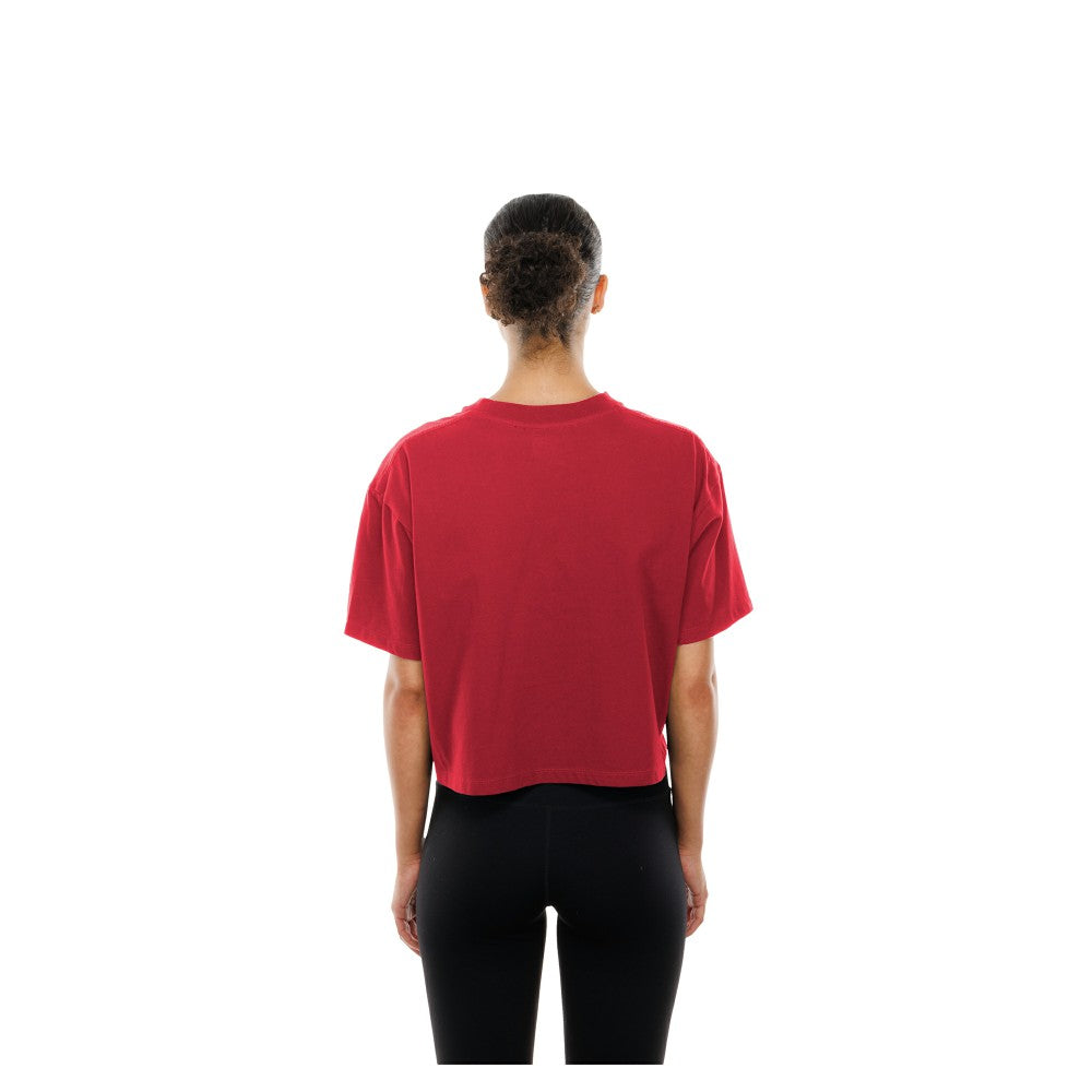 St. Louis Cardinals New Era Women's Boxy Foil Logo T-Shirt - Red - New Era Discount