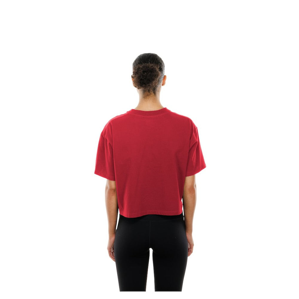 Philadelphia Phillies New Era Women's Boxy Foil Logo T-Shirt - Red - New Era Online