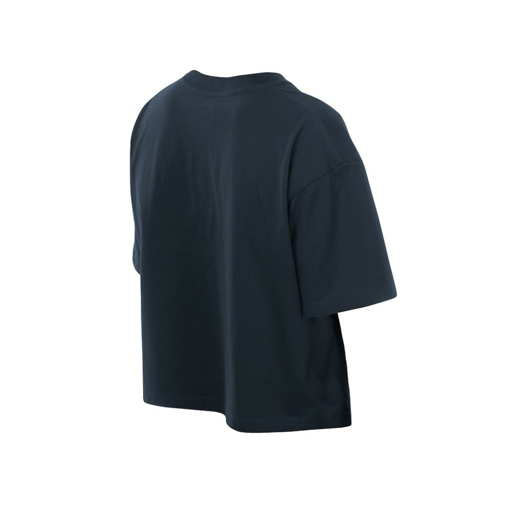 Houston Astros New Era Women's Boxy Foil Logo T-Shirt - Navy - New Era Sale