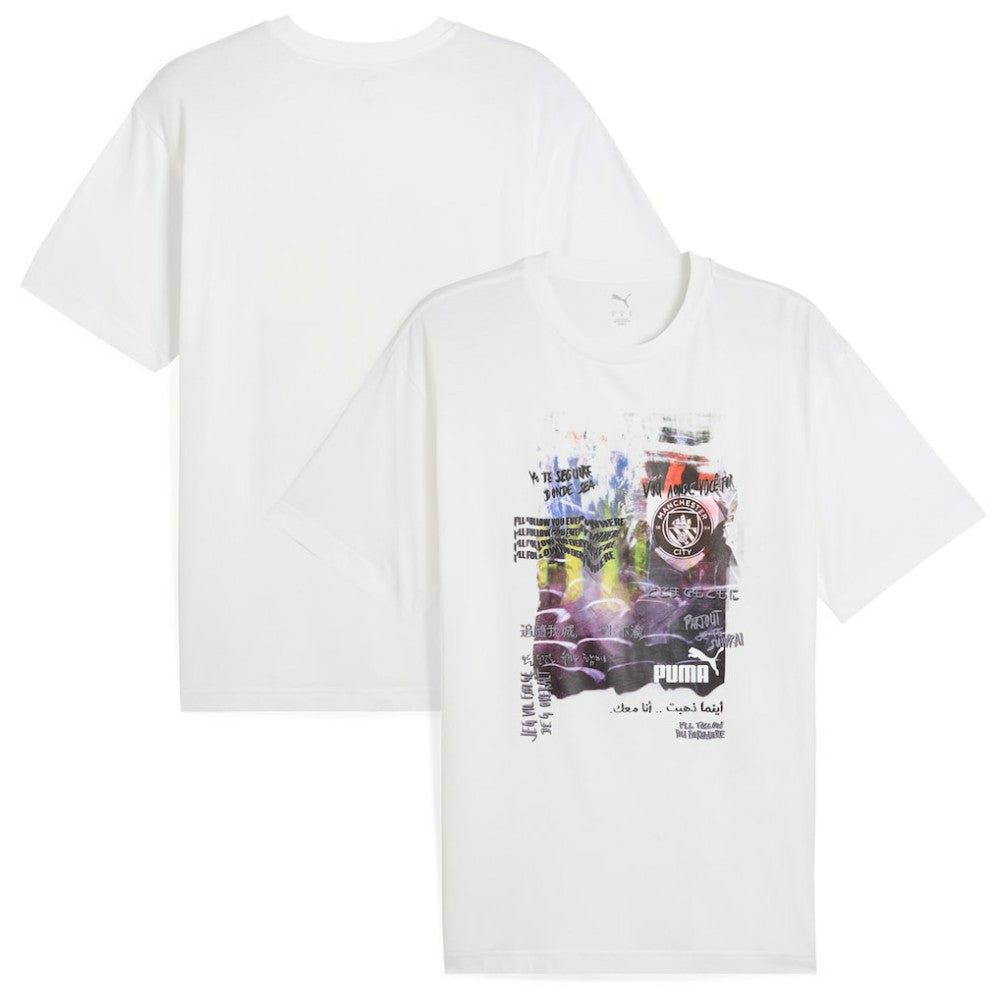 Manchester City ftblNRGY+ T-Shirt White - Puma cheap