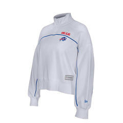 New Era Buffalo Bills Female Adult White Functional Fandom Quarter-Zip Sweatshirt