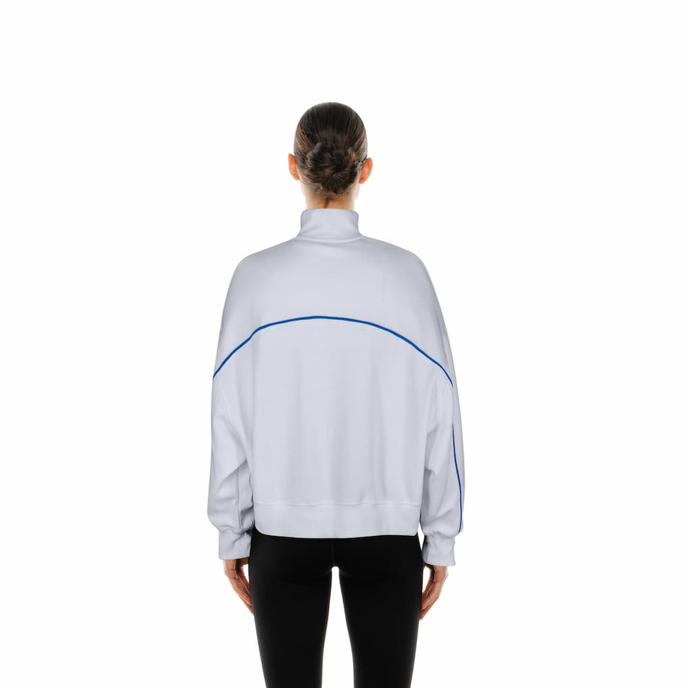 New Era Buffalo Bills Female Adult White Functional Fandom Quarter-Zip Sweatshirt